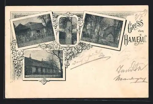 AK Wien, Hameau, Gasthaus mit Garten