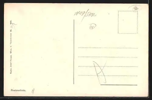 AK Wien-Dornbach, Ortsansicht aus der Vogelschau