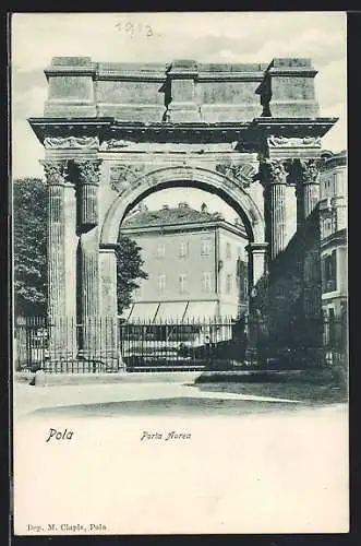 Lithographie Pola, Porta Aurea