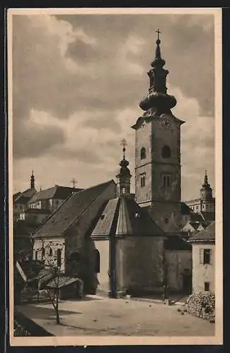 AK Zagreb, Crkva Sv. Marije, Partie an der Kirche