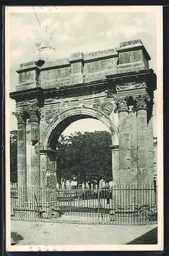 AK Pola, Blick zur Porta Aurea