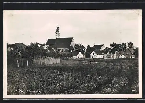 AK Eferding /O.-Oe., Ortspartie mit Kirche