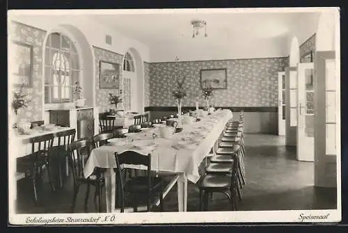 AK Stranzendorf, Der Speisesaal von dem Erholungsheim