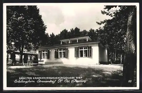 AK Stranzendorf, Erholungsheim der Arbeiter Krankenversicherungskasse Wien, Pavillon