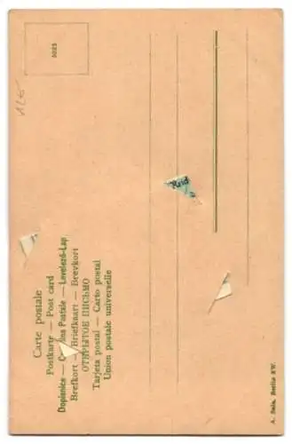 AK Posteinlieferungsschein mit einem Hunterttausend Mark-Schein