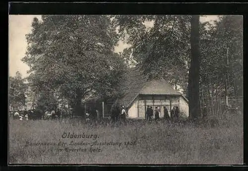 AK Oldenburg / Gr., Bauernhaus der Landes-Ausstellung 1905 im Eversten Holz