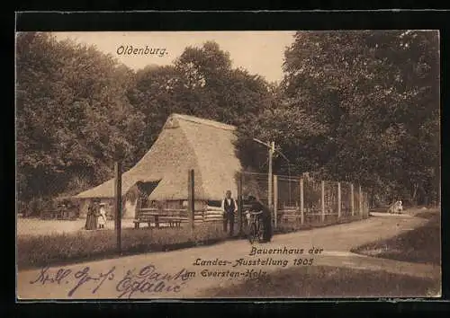 AK Oldenburg / Gr., Bauernhaus der Landes-Ausstellung 1905 im Eversten-Holz