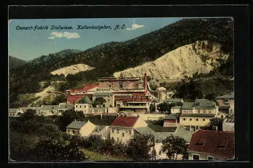 AK Kaltenleutgeben, Cement-Fabrik Stollwiese