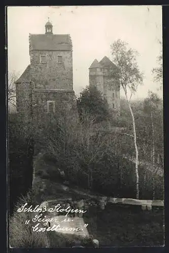 AK Stolpen, Das Schloss mit Seiger und Coselturm