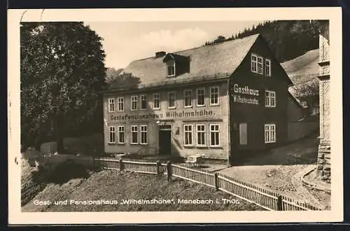 AK Manebach /Thür., Gasthaus u. Pension Wilhelmshöhe