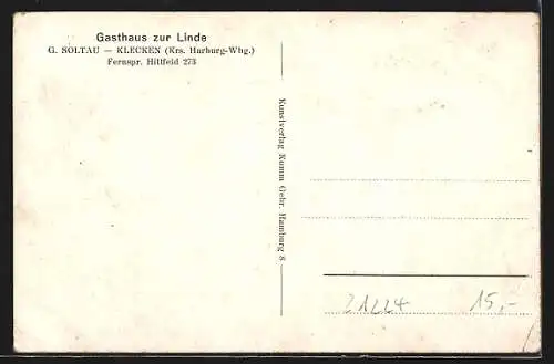 AK Klecken, Der Gasthof zur Linde von Gustav Soltau