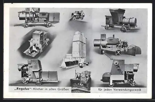 AK Neustadt / Orla, Reklame für Regulus-Mischer d. Baumaschinenfabrik G. Anton Seelemann & Söhne