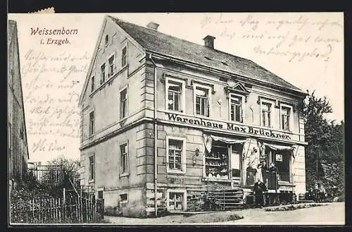 AK Weissenborn /Erzgeb., Warenhaus Max Brückner