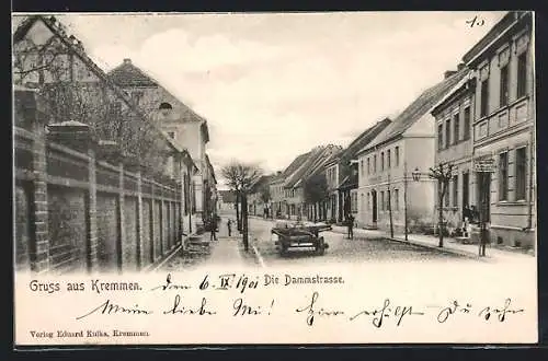 AK Kremmen, Ladengeschäfte in der Dammstrasse