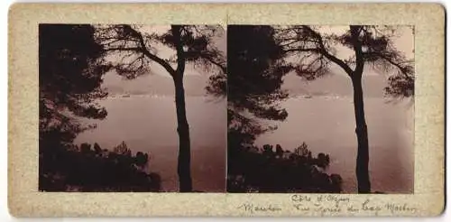 12 Stereo-Fotografien Ansicht Cote d`Azur, Cap Ferrat, Cap Roux, Cap-Martin, Blick von den Bergen, wunderschöne Natur