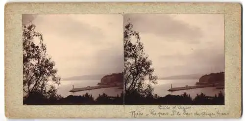 12 Stereo-Fotografien Ansicht Cote d`Azur, Cap Ferrat, Cap Roux, Cap-Martin, Blick von den Bergen, wunderschöne Natur