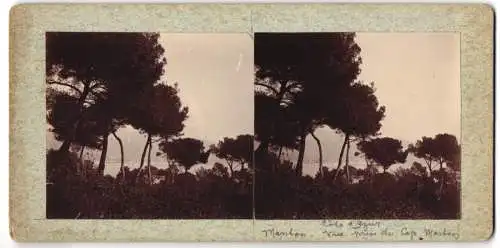 12 Stereo-Fotografien Ansicht Cote d`Azur, Cap Ferrat, Cap Roux, Cap-Martin, Blick von den Bergen, wunderschöne Natur