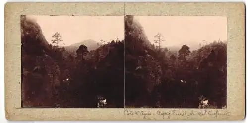 12 Stereo-Fotografien Ansicht Cote d`Azur, Cap Ferrat, Cap Roux, Cap-Martin, Blick von den Bergen, wunderschöne Natur