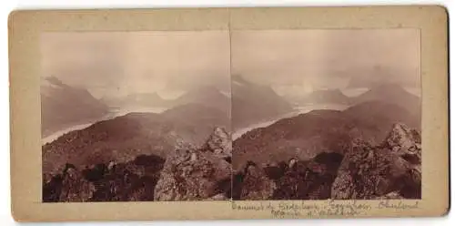 Stereo-Fotografie unbekannter Fotograf, Ansicht Niederalpl, Sommet du Riederhorn, Glacier de Aletsch, Aletschgletscher
