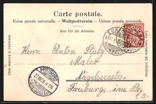 AK Rapperswil, Hafenpartie mit Häusern