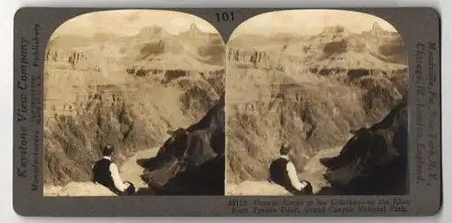 Stereo-Fotografie Keystone View Company, Meadville, Ansicht Colorado, Granite Gorge of the Colorado, Pyrites Point