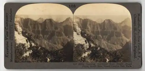 Stereo-Fotografie Keystone View Company, Meadville, Ansicht Grand Canyon, North Rim