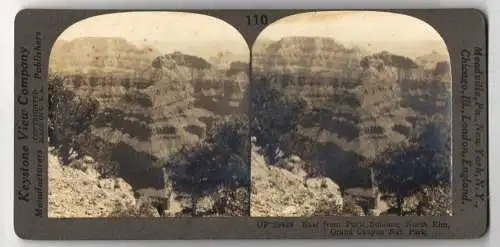 Stereo-Fotografie Keystone View Company, Meadville, Ansicht Grand Canyon / Arizona, Point Sublime