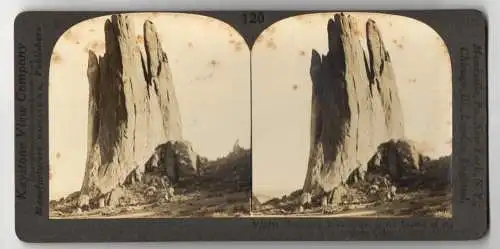 Stereo-Fotografie Keystone View Company, Meadville, Ansicht Colorado, Garden of the Gods, Rock Spires