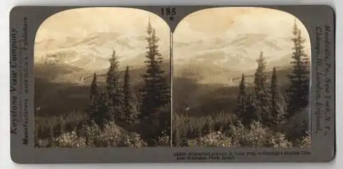 Stereo-Fotografie Keystone View Company, Meadville, Ansicht Montana, Blackfeet Glacier, Glacier National Park