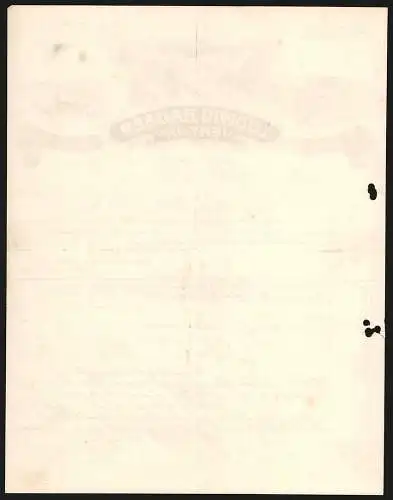 Rechnung Isny im Allgäu 1908, Ludwig Hauser, Käsefabrik und Butter-Handlung, Betriebsstelle, Stammhaus und Kuhweide