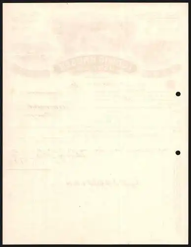 Rechnung Isny im Allgäu 1914, Ludwig Hauser, Käsefabrik und Butter-Handlung, Geschäftsstelle, Stammhaus und Kuhweide