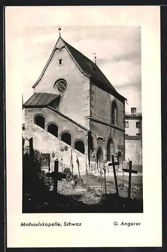 AK Schwaz, Friedhof an der Michaelskapelle