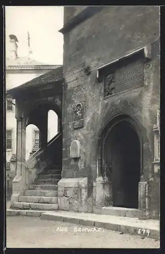 AK Schwaz, Portal an der Michaelskapelle