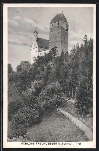AK Schwaz, Schloss Freundsberg, Aussenansicht