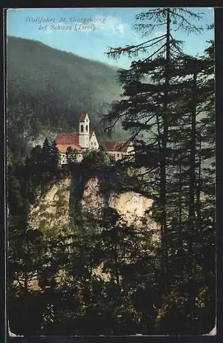 AK Stans, St. Georgenberg bei Schwaz, Die Wallfahrt am Berg