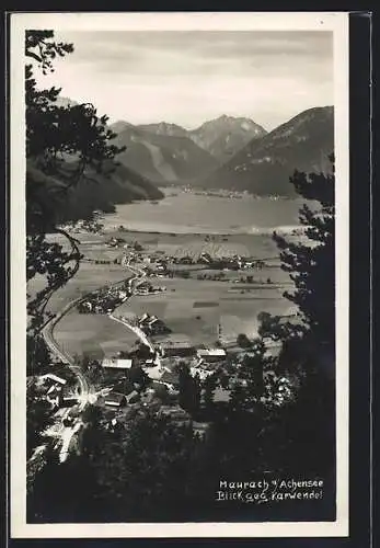 AK Maurach a. Achensee, Blick gegen den Karwendel