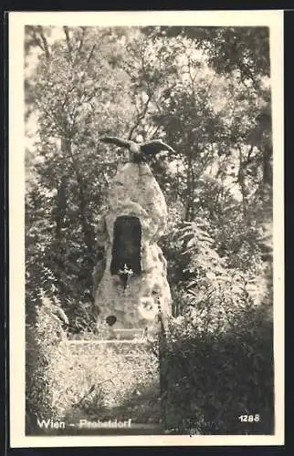 AK Gross-Enzersdorf, Probstdorf, Kriegerdenkmal