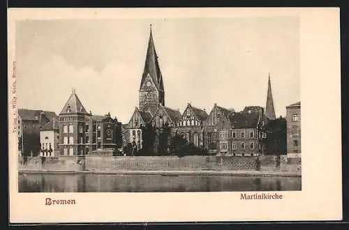 AK Bremen / Stadt, An der Martinikirche