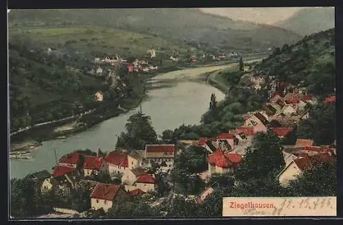 AK Ziegelhausen, Ortspanorama