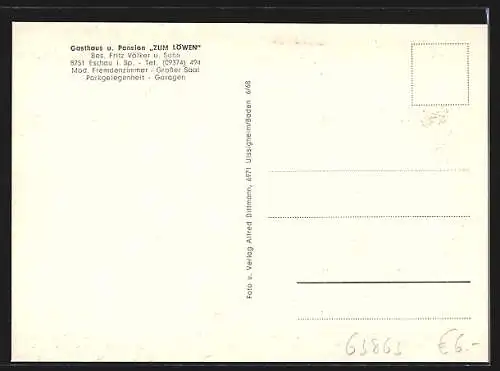 AK Eschau im Spessart, Gasthaus und Pension Zum Löwen