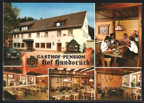 AK Eschau / Spessart, Gasthaus-Pension Hundsrück