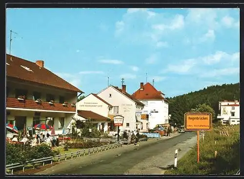 AK Heigenbrücken / Spessart, Strasse Lindenallee