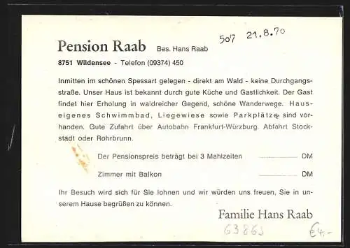 AK Wildensee, Pension Raab, verschiedene Ansichten