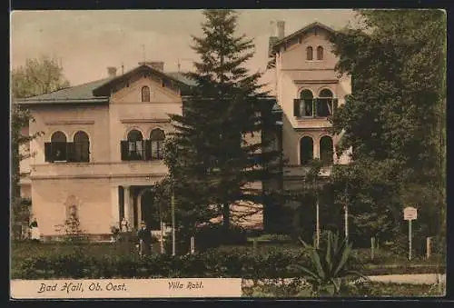 AK Bad Hall, Ansicht der Villa Rabl