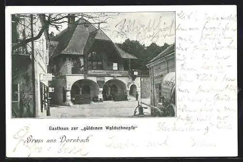 AK Dornbach, Gasthaus Zur güldenen Waldschnepfe