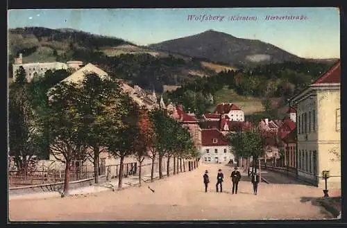 AK Wolfsberg /Kärnten, Anwohner auf der Herbertstrasse