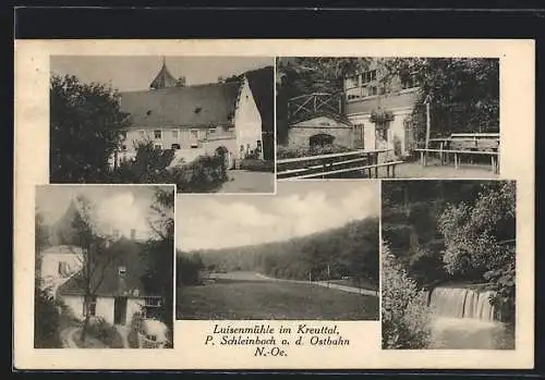 AK Schleinbach a. d. Ostbahn, Die Luisenmühle im Kreuttal