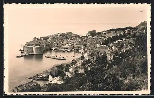 AK Dubrovnik, Ortsansicht aus der Vogelschau