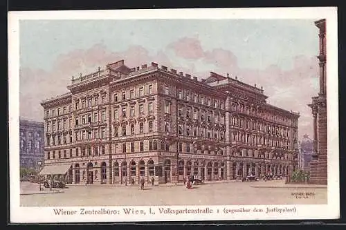AK Wien, Das Wiener Zentralbüro, Volksgartenstrasse 1