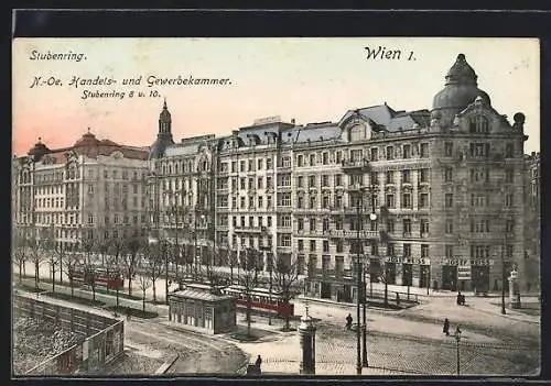 AK Wien, Die niederösterreichische Handels- und Gewerbekammer, Stubenring 8 und 10